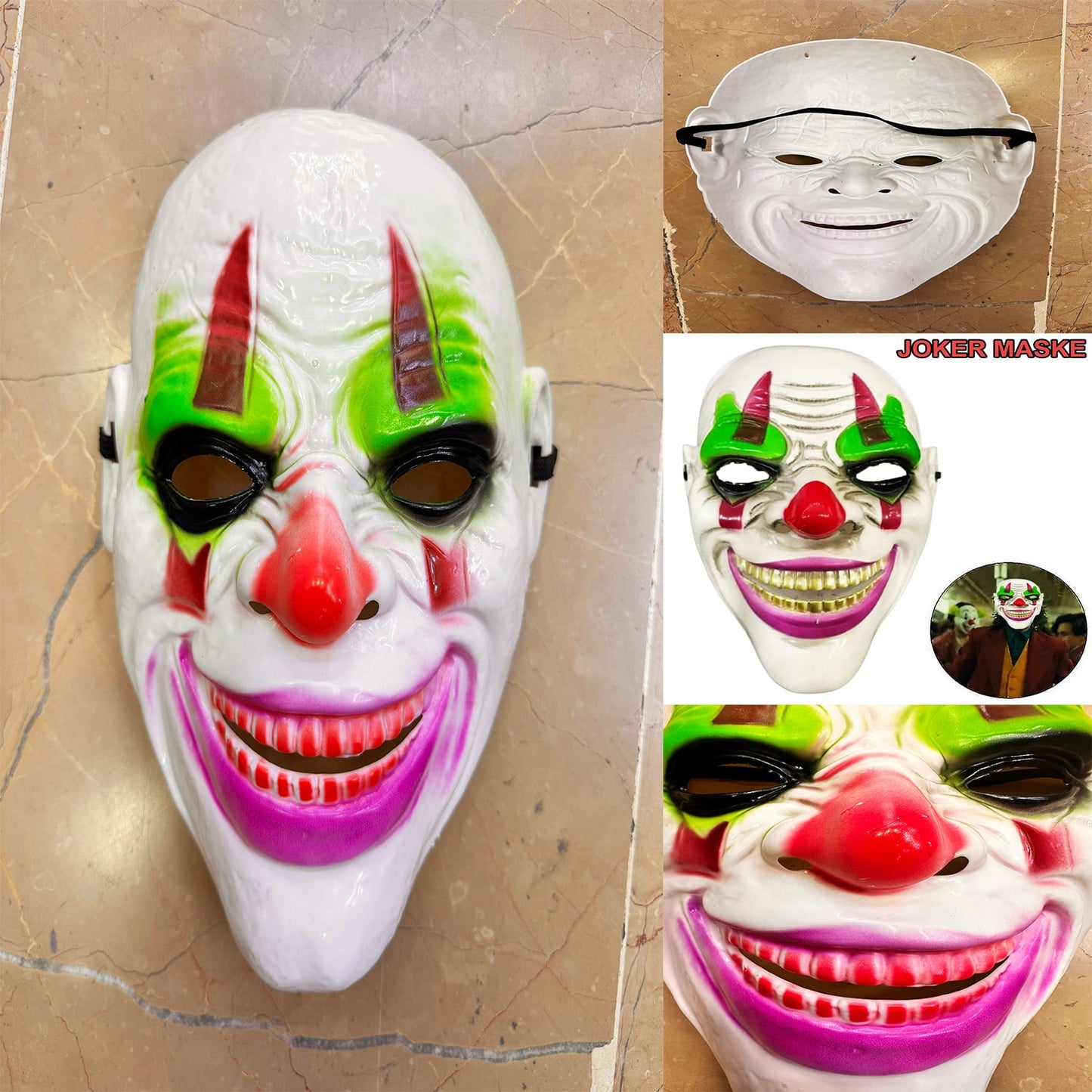 Joker Mask with Psycho Clown Theme