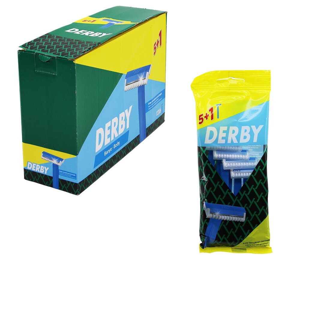 DERBY BANYO - BODY 5+1PCS X 12 POŞETLİ = 72 ADET SAPLI JİLET (5347)