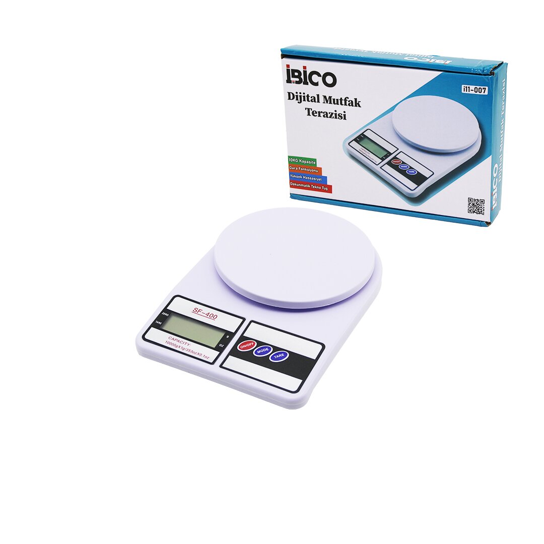 DİJİTAL - PİLLİ MUTFAK TERAZİSİ TARTI 10KG / 1GR (5347)
