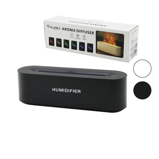DİKDÖRGEN 150ML USB ŞARJLI - RENKLİ LEDLİ IŞIK HAVA NEMLENDİRİCİ BUHAR MAKİNE - KOKU GİDERİCİ (5347)