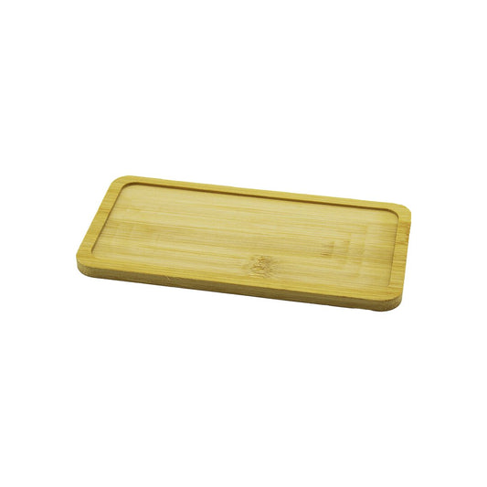 DİKDÖRTGEN  AHŞAP BAMBU YAĞDANLIK ALTLIK  MİNİ TEPSİ   20X10X0.8CM (5347)