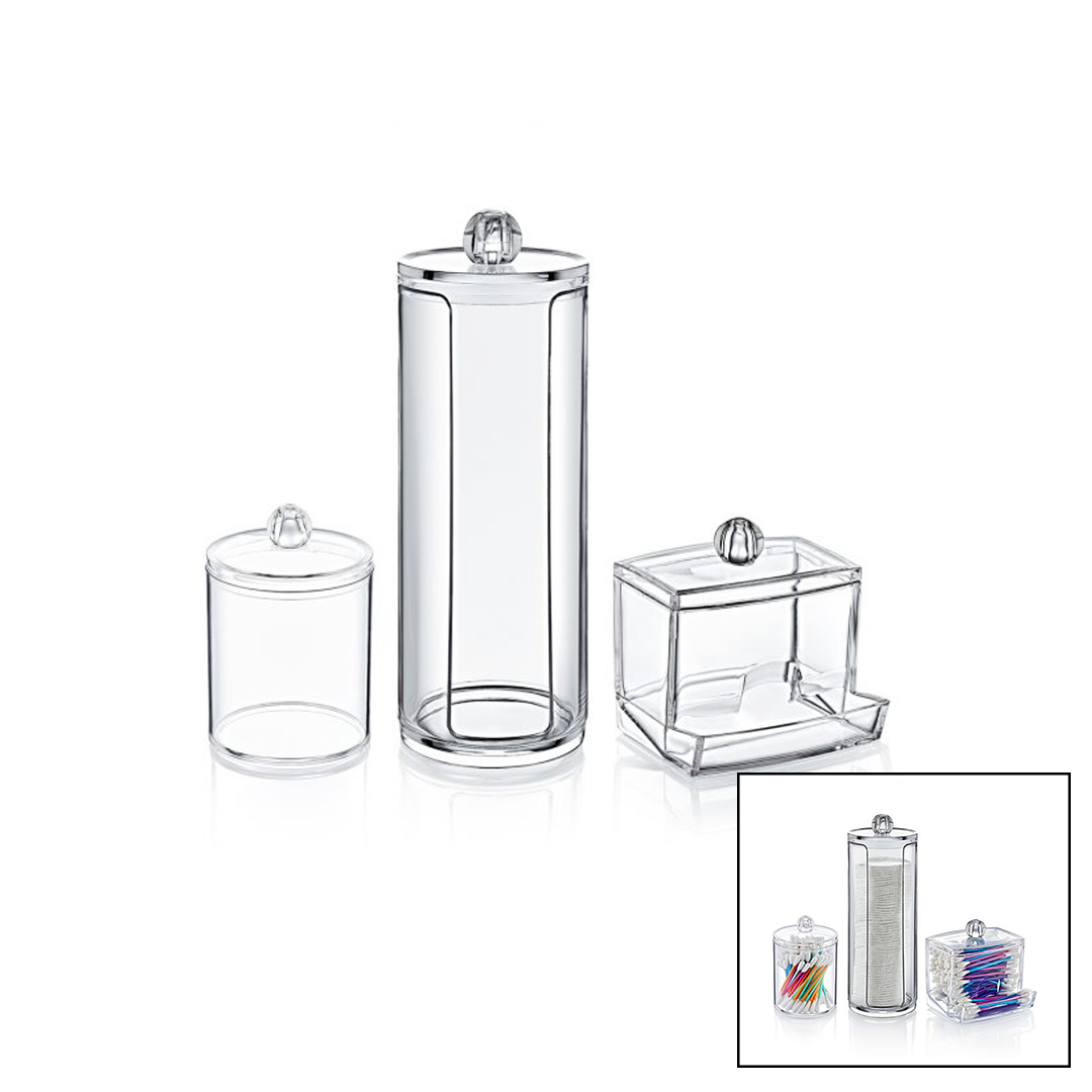 3-PIECE DISK MAKEUP ORGANIZER SET (5347)