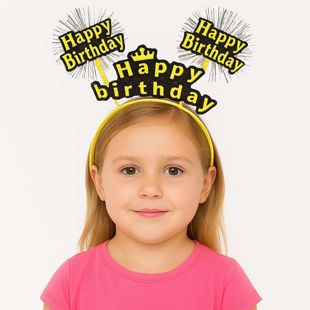 تاج عيد ميلاد ذهبي لامع بعبارة مكتوبة