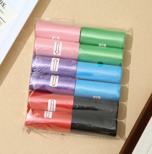 12-Pack Plain Dog Poop Bag Set