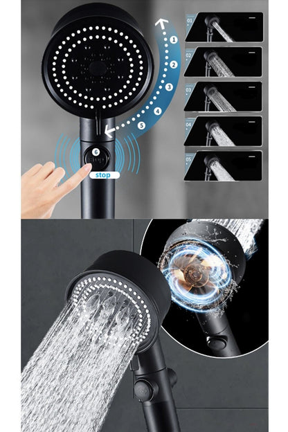 Shower Head with Propeller, Cooling Design, 5 Modes (5347)