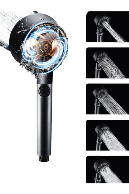 Shower Head with Propeller, Cooling Design, 5 Modes (5347)