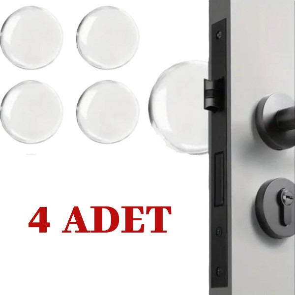 Transparent Silicone Furniture and Door Stop Bumper Pad Set of 4