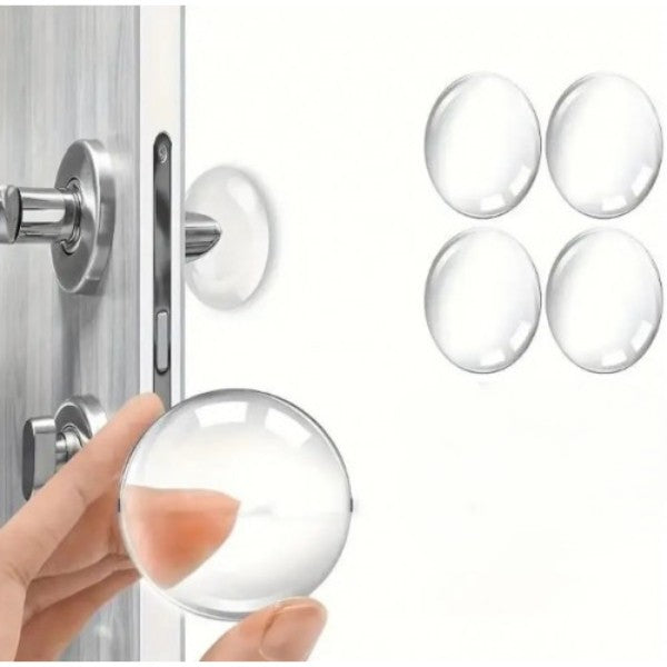 Transparent Silicone Furniture and Door Stop Bumper Pad Set of 4