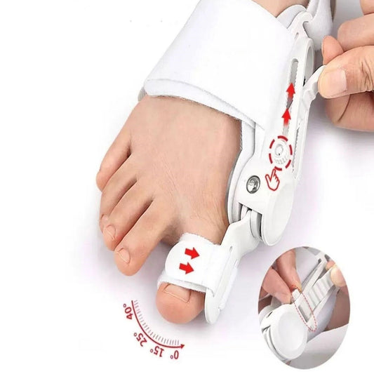 Starixa® Ayarlanabilir Ayak Baş Parmak Kemik Düzeltici - Halluks Valgus (Bunyon) Aparatı, Gece Gündüz Kullanıma Uygun Ayak Düzeltme Ateli