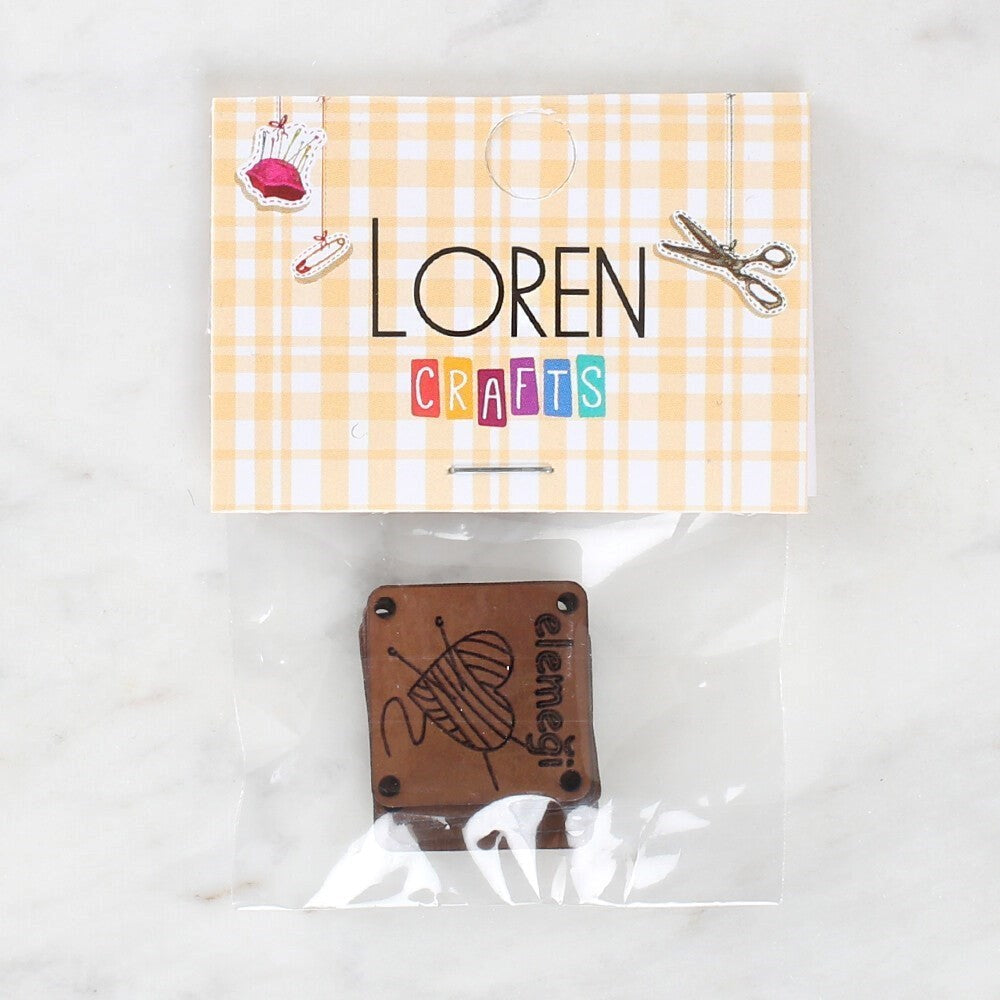 Loren Crafts Handmade Leather Patch 5 Pieces - 1566