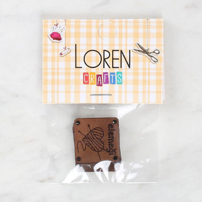Loren Crafts Handmade Leather Patch 5 Pieces - 1566