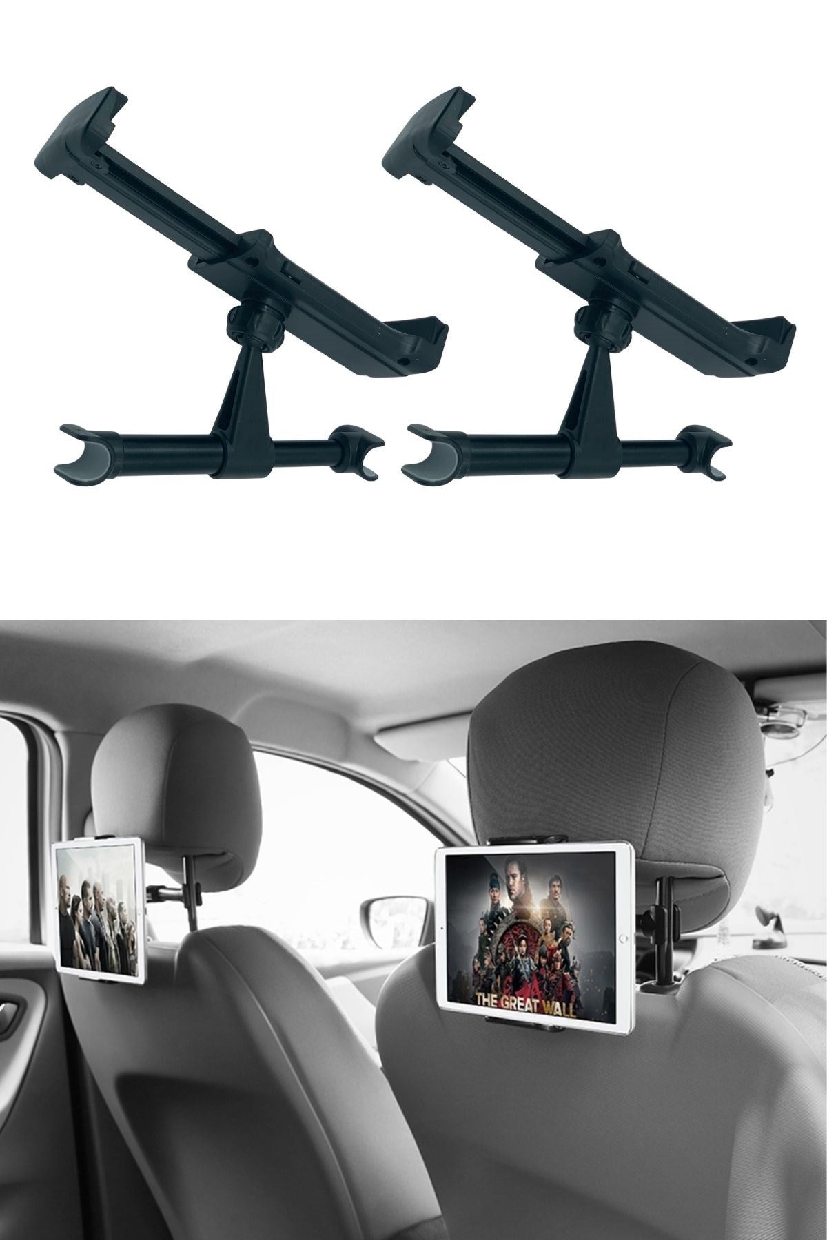 Starixa® Oto Koltuk Arkası Telefon Tablet Tutucu Ayarlanabilir 360 Derece Dönebilen Pratik Stand
