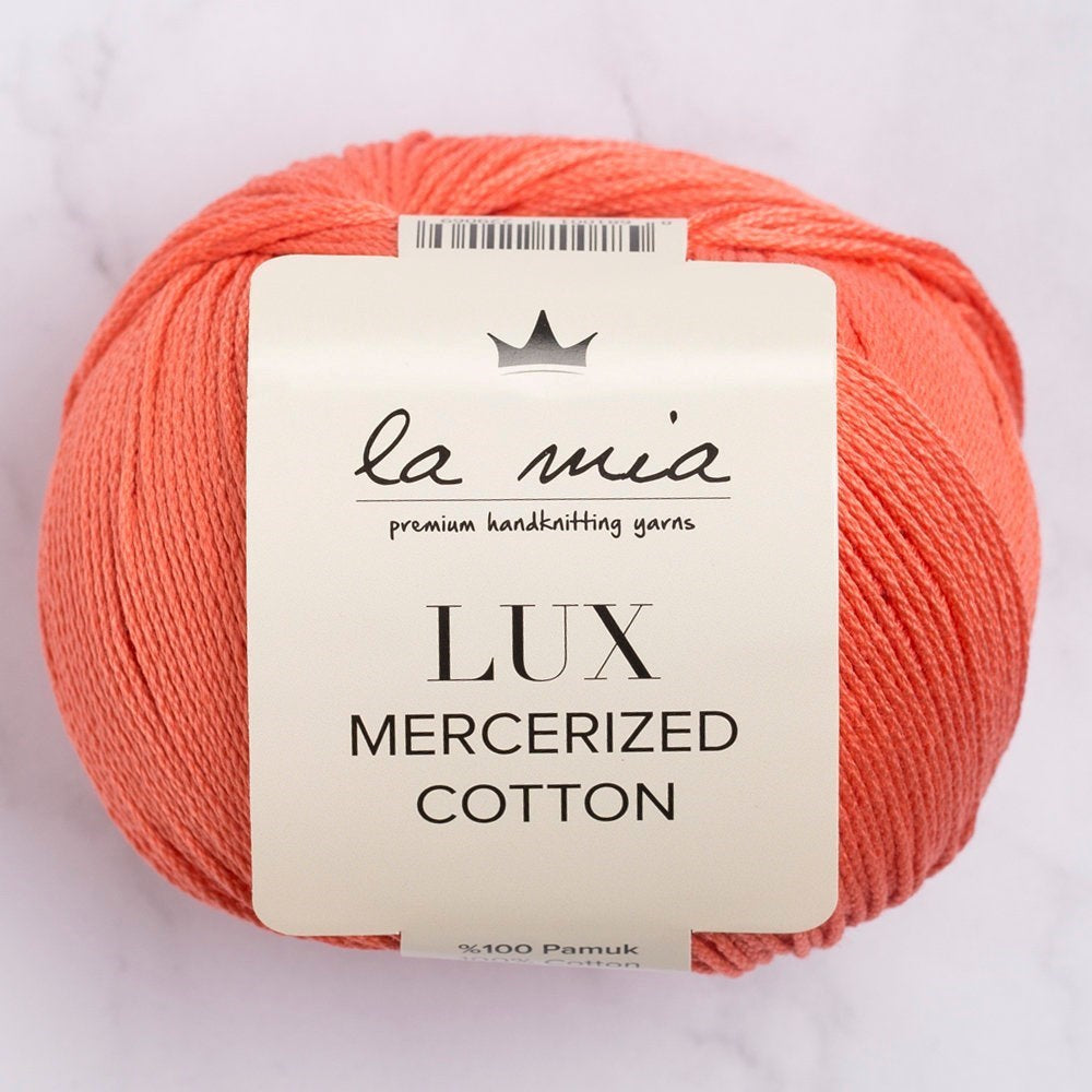La Mia Lux Mercerized Cotton خيط حياكة يدوي بلون زهرة الرمان - 13 - 33744