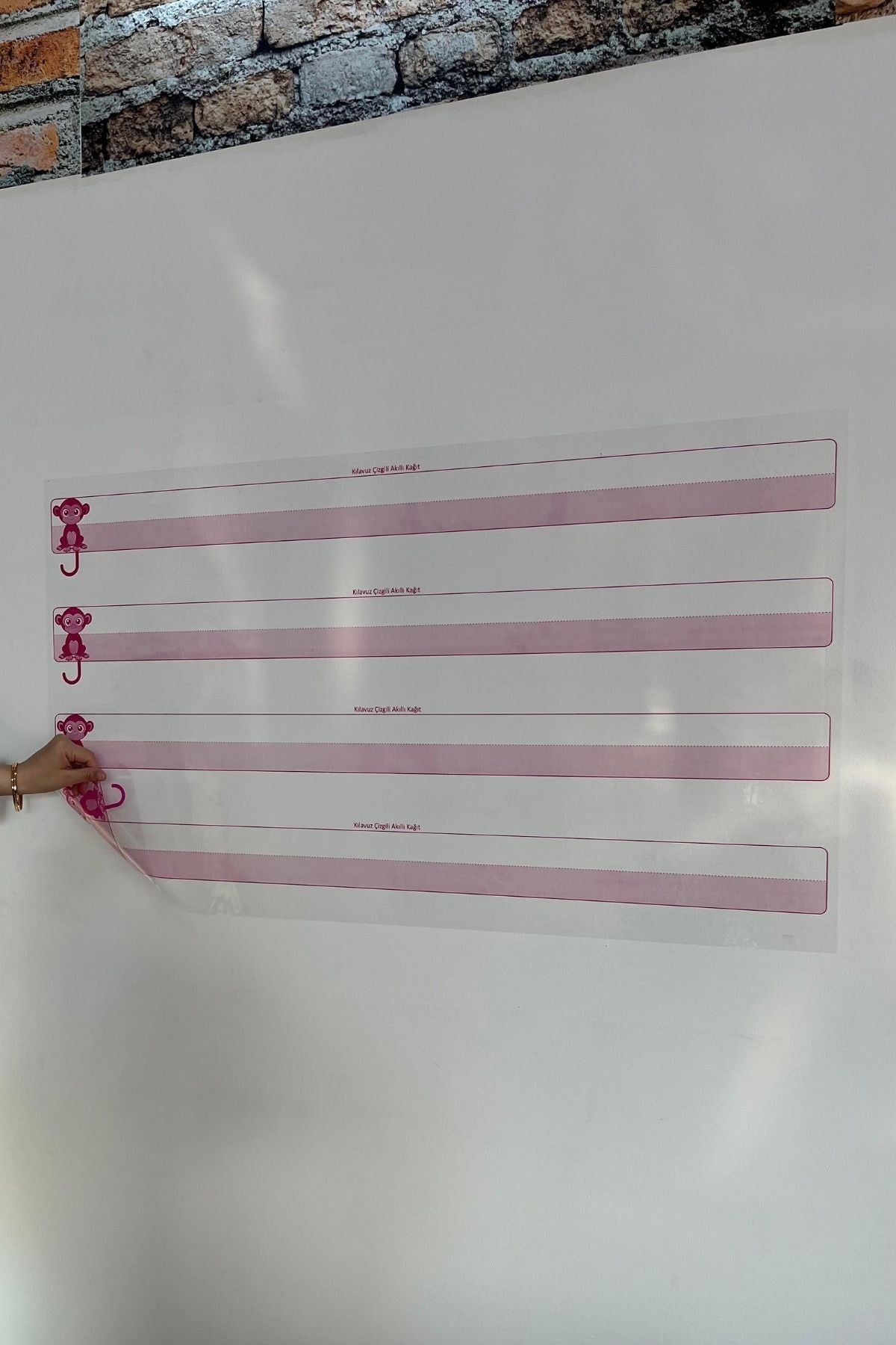 Starixa® Lined Smart Paper Whiteboard Leaves No Trace on the Wall Static Compliant with New Curriculum 100x56cm