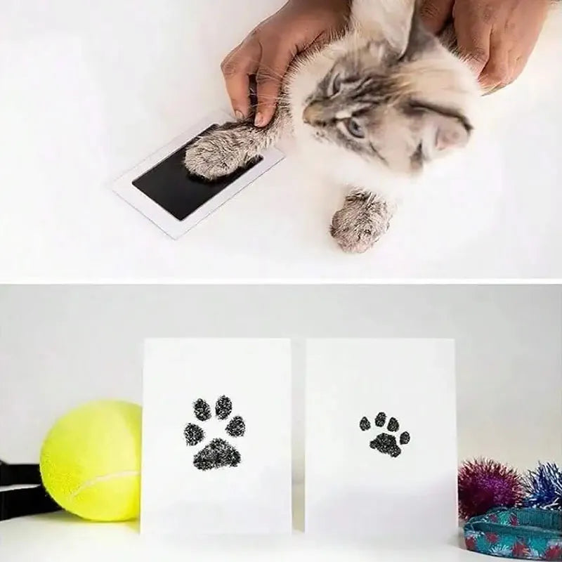 Cat Dog Paw Print Photo Frame Set