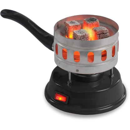 Round Galvanized Electric Hookah Coal Heater