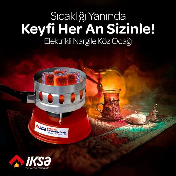 Round Galvanized Electric Hookah Coal Heater