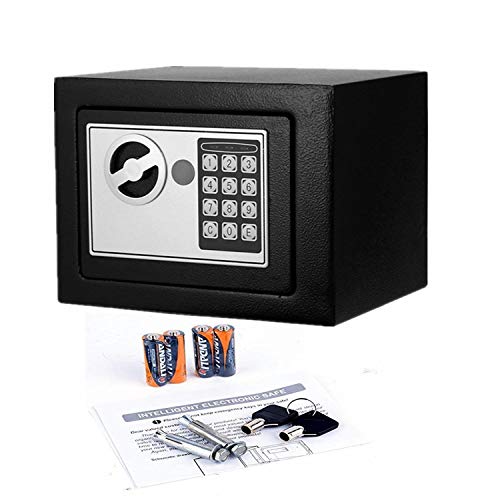 Electronic Keypad Steel Money Safe Black (5347)