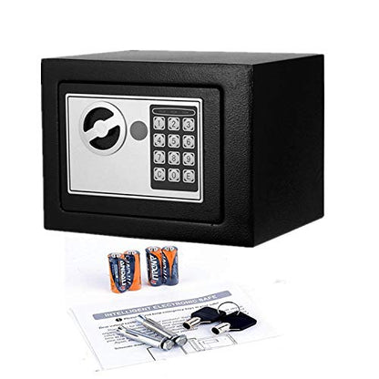 Electronic Keypad Steel Money Safe Black (5347)