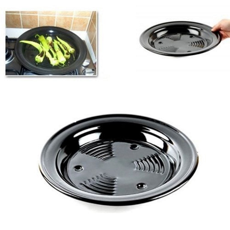 Enamel Roasting Pan (Chestnut Roaster) (5347)