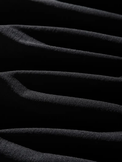 Erkek Dağ Grafikli Tişört, Yaz için Büyük Beden Rahat T-shirt - Siyah