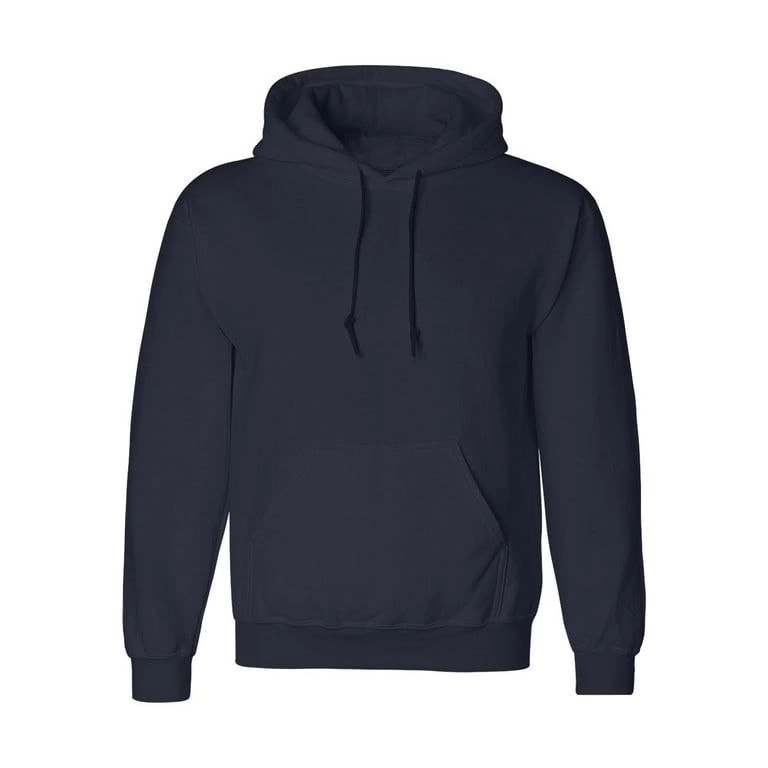 Erkek Uzun Kol Kapşonlu Basic Sweatshirt hoodie - Lacivert