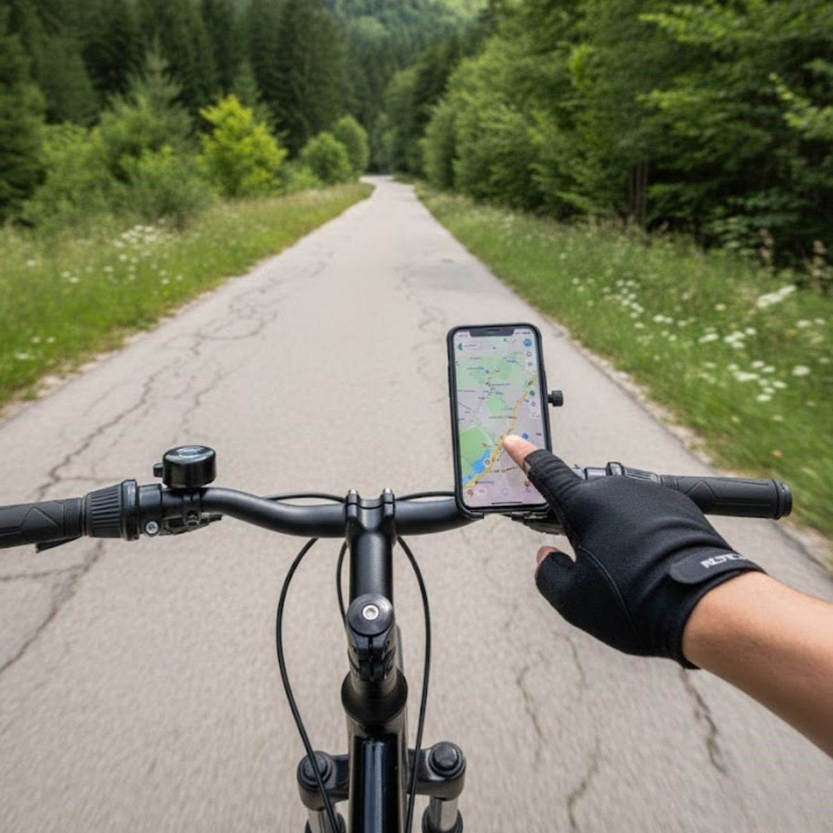 Evrensel Motosiklet Telefon Tutucu - Kaymaz, Kilitlenebilir Güvenli Tutuşlu, 360° Ayarlanabilir Gidon Bağlantılı Akıllı Telefon Aparatı (5347)
