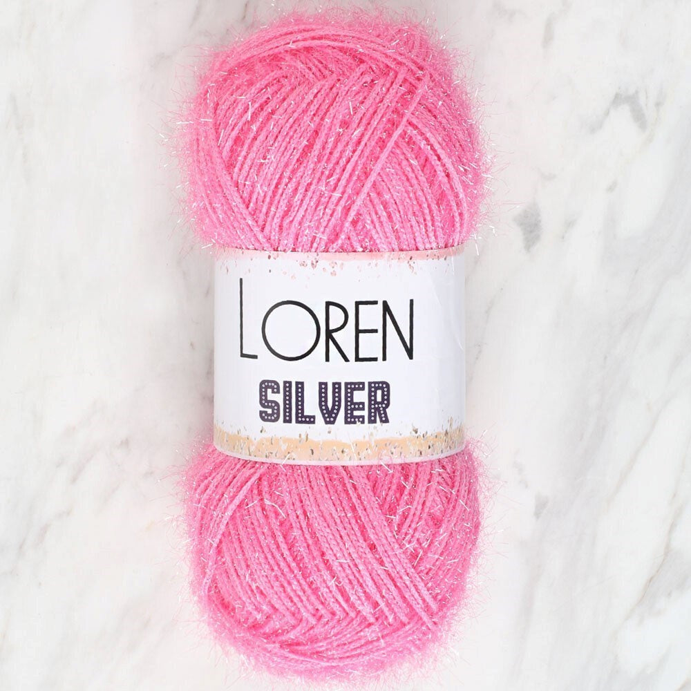 Loren Silver خيوط حياكة يدوية للأطفال باللون الوردي - RS0014 - 34075