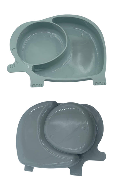 Starixa® Bebek ve Çocuk için Sevimli Fil Model Desenli Yemek Bebek Mama Kabı Bölmeli Tabak