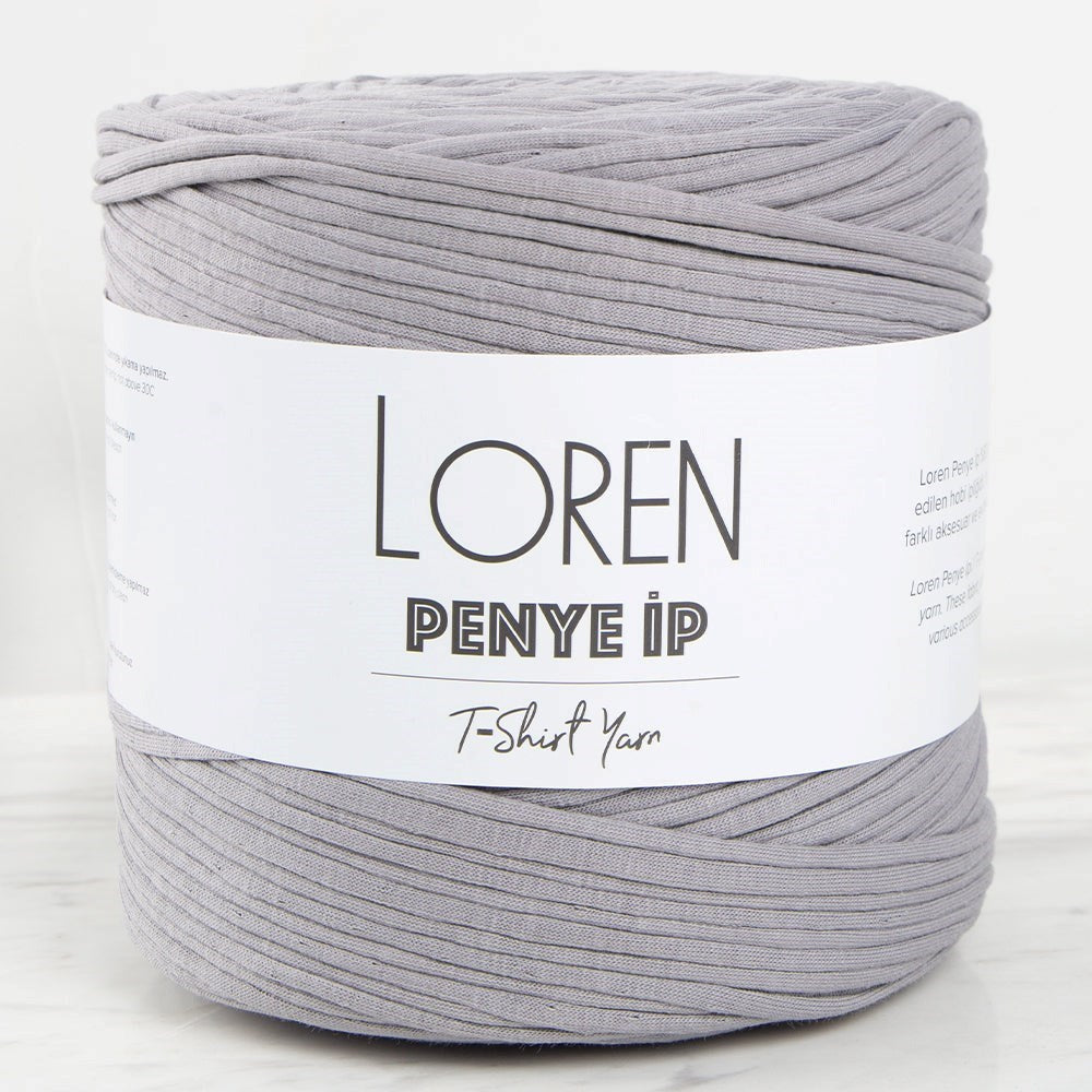 Loren Penye Kumaş El Örgü İpi Gri - 26 - 34483