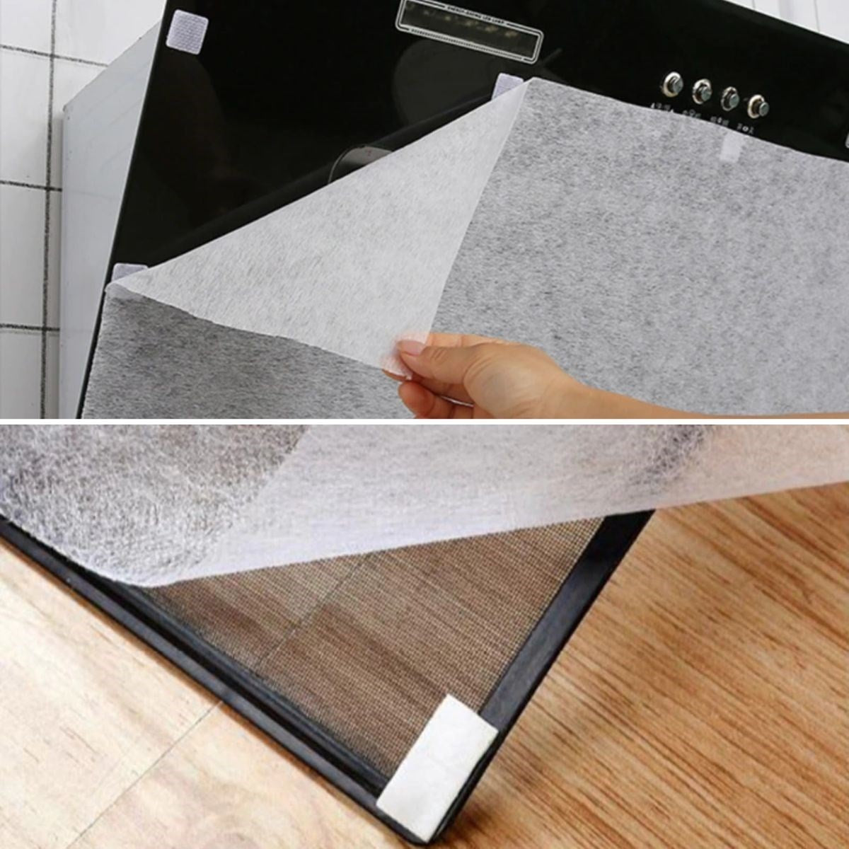 Starixa® 2li Yağ Emici Duman Önleyici Pratik Mutfak Davlumbaz Koruyucu Dayanıklı Yedek Filtre 45x90cm