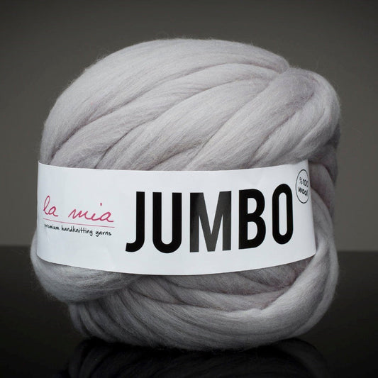 La Mia Jumbo Gri Dev Yün El Örgü İpi - J4