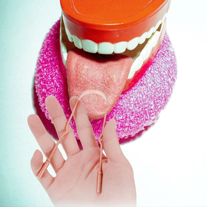 Starixa® Bakır Oil Pulling Yağ Çekme Dil Plak Temizleme Aleti Dil Fırçası Sıyırıcı Dil Kaşığı