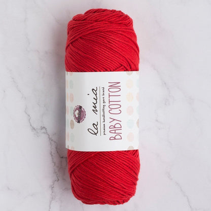 La Mia Baby Cotton Red Hand Knitting Yarn - L033 - 33634