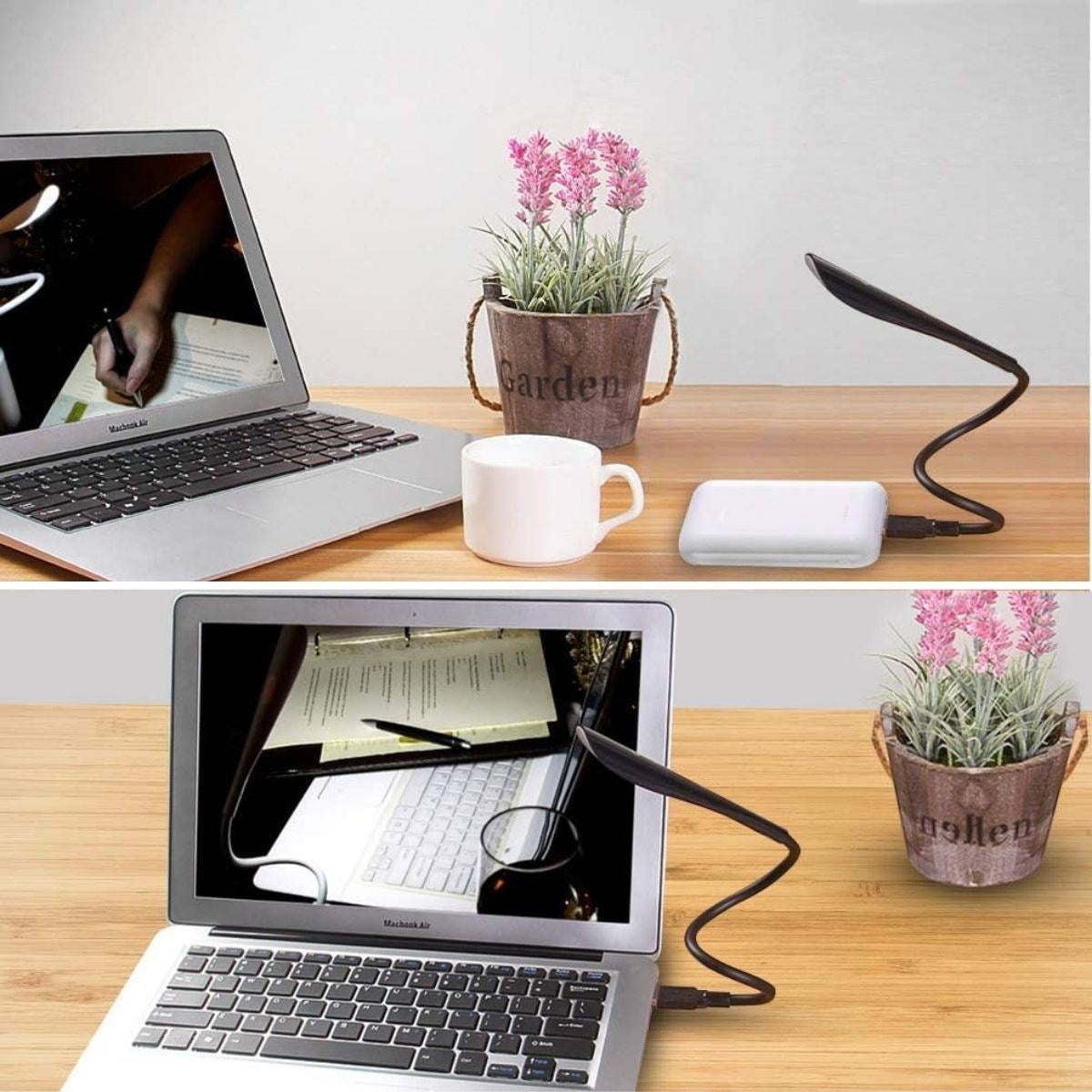 Starixa® USB Girişli 14 Ledli 3 Kademeli Dokunmatik Masa/Kitap Okuma Lambası Ledi Siyah