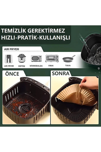 Air Fryer Parchment Paper 50 Pieces