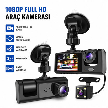 FULL HD 1080P SENSÖR - PARK ASİSTAN - HAREKET ALGILAMA OTO ARAÇ İÇİ KAMERA HS-362 (5347)
