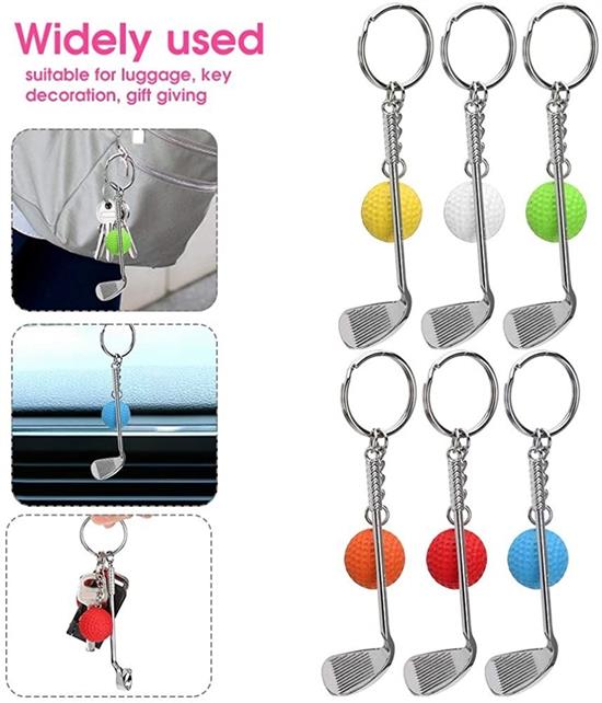 Gerçekçi Golf Tasarımlı Şık Anahtarlık Kolye Çanta Süsü Golf Keychain (5347)