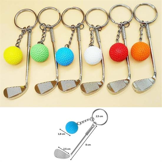 Gerçekçi Golf Tasarımlı Şık Anahtarlık Kolye Çanta Süsü Golf Keychain (5347)