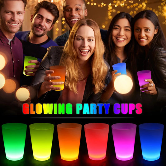 Glow Partisi Bardakları 6 Renk 6 Adet 1.5 oz 4.5 x 6.5 cm (5347)