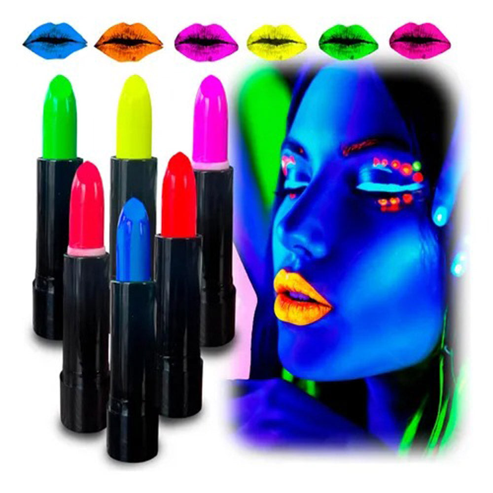 GlowPaint 6-Piece Neon Paint - UV Light Glow Makeup Set (5347)