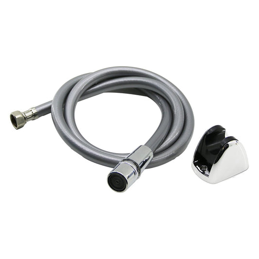 GRAY PLASTIC PERLATOR SHOWER HOSE 120CM (5347)