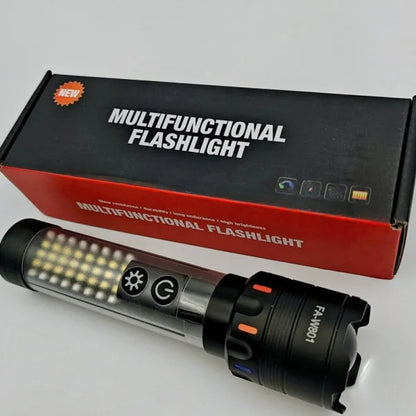 Güçlü Taktik Led El Feneri Paweınuo Sdt53 - 3800lm, 35w, Yan Cob Aydınlatma Ve Type-c Şarj Özelliğine Sahip (5347)