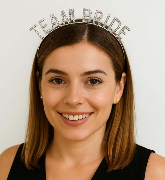 Gümüş Renk Team Bride Taç Plastik - Gelin ve Nedime Tacı (5347)
