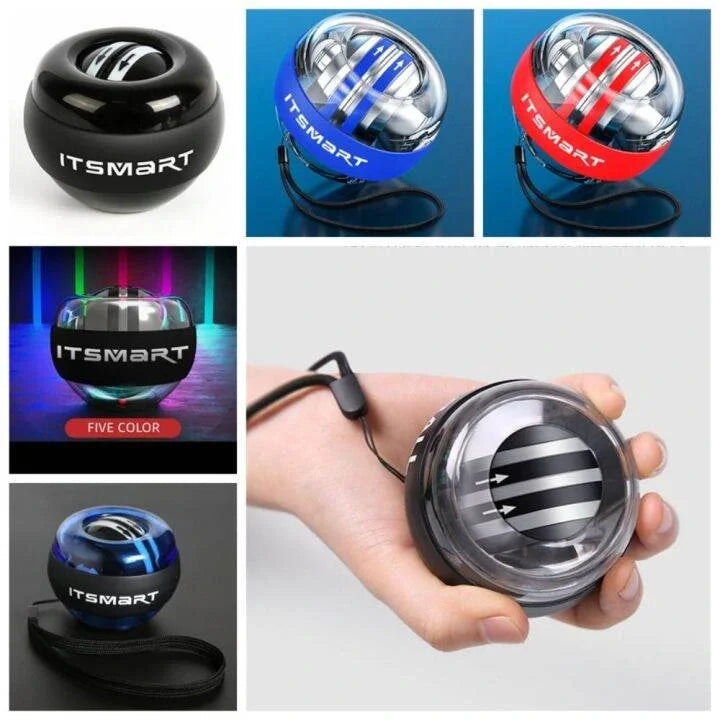 Gyro Ball El Bilek Egzersiztopu Otomatik Jiroskop Kol Kuvvet Spor Ekipmanı (5347)