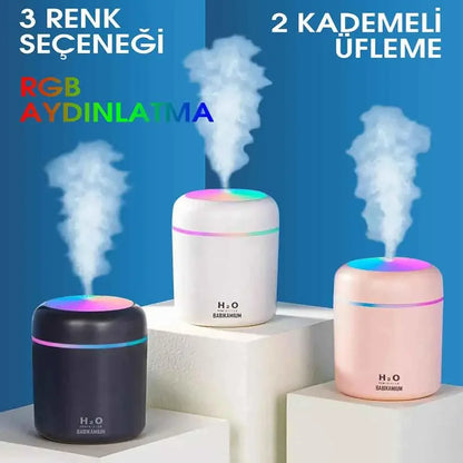 H2O LED Illuminated Mini Room Humidifier (5347)