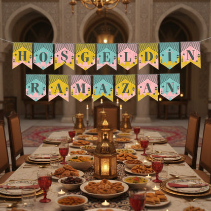 Ramadan Colorful Banner Decoration - Welcome Ramadan