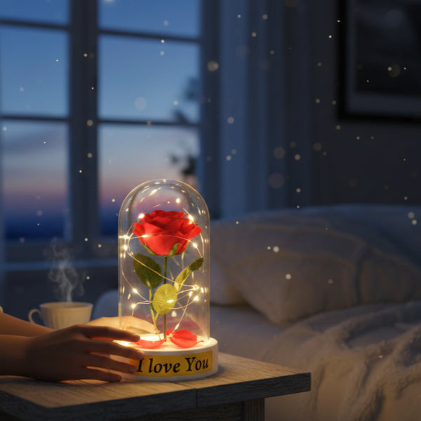فانوس ورد LED ببتلات الورد