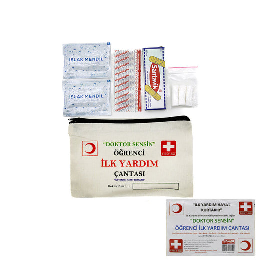 İLK YARDIM 19PCS ÖĞRENCİ ÇANTASI (5347)