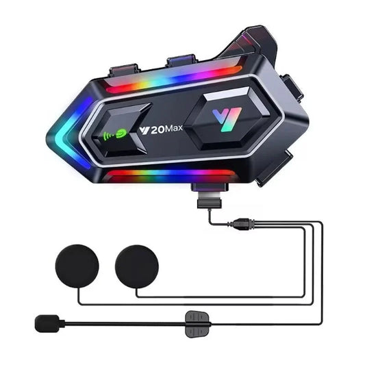 Y20 Max Kablosuz Motosiklet Kask Intercom
